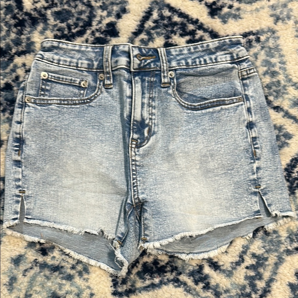 No Boundaries Blue Jean Shorts Distressed Vintage Style